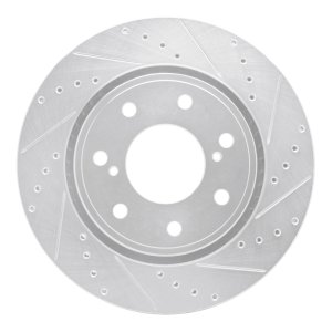 Ford F-150 Brake Rotor (1) - Front Right - R1 Concepts - Drilled & Slotted - Silver - `10-`14 Ford F-150 Brake Rotor (1) - Front Right - R1 Concepts - Drilled & Slotted - Silver - `10-`14